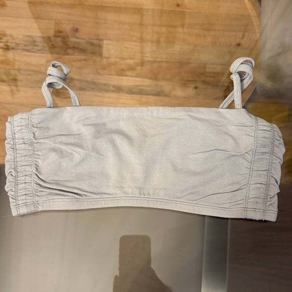 TNA Light Gray Ruched Skirt Set - Picture 3 of 5